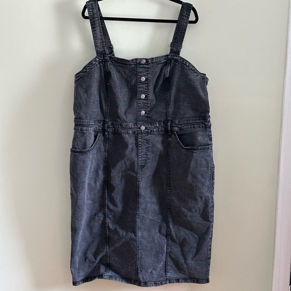 Ava & Viv Dresses & Skirts - Ava & Viv Faded Denim Square Neck Mini Sundress